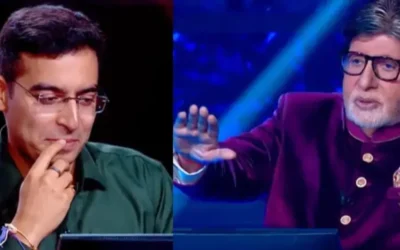 KBC 17 First Crorepati Aditya Kumar with Amitabh Bachchan