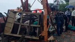 गुजरात पावागढ़ शक्तिपीठ हादसा रोपवे का तार टूटा 6 श्रद्धालुओं की मौत